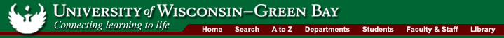 University of Wisconsin Green Bay Campus Banner