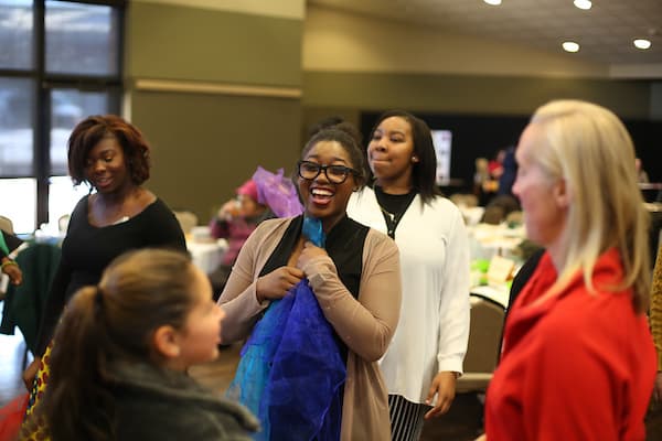 Students at a the annual UW-Green Bay Kwanzaa event