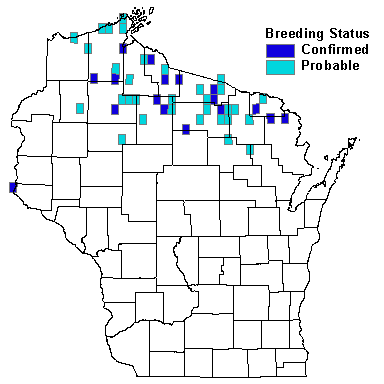 Ruby-crowned Kinglet Map