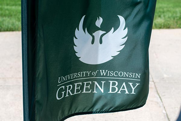 UWGB logo sail banner