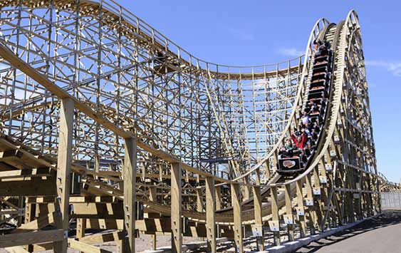 Zippin Pippin rollercoaster in Green Bay