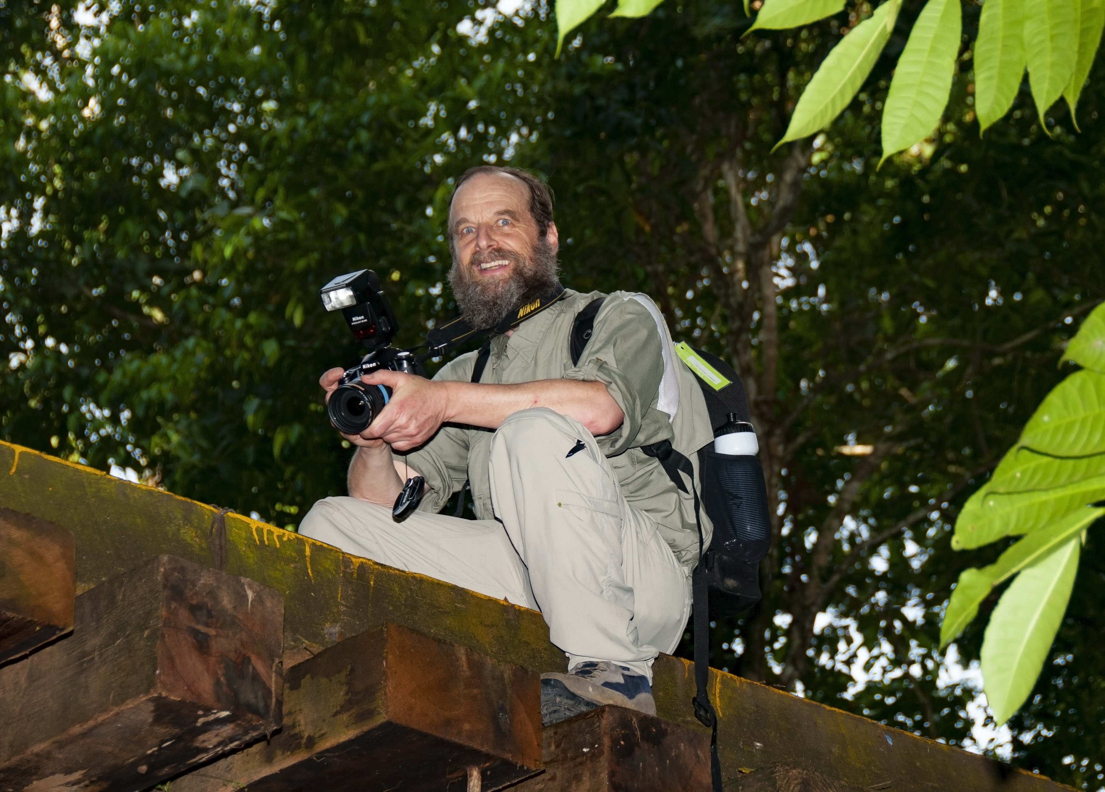 Gary Fewless on a research trip to Panama in 2009