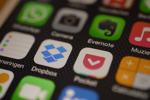 A phone screen showing several app icons
