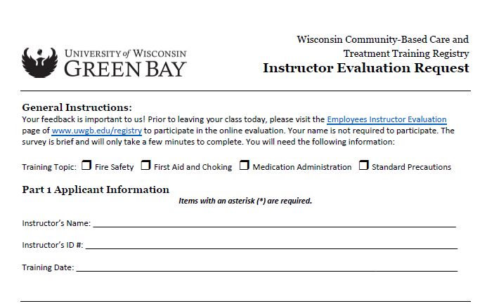 Evaluation Instructions