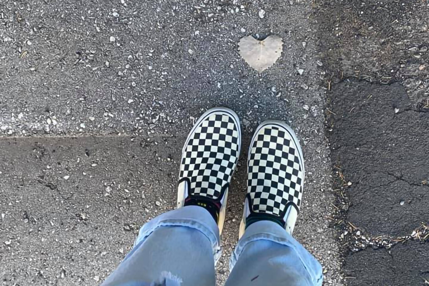 Image of sneakers and a heart