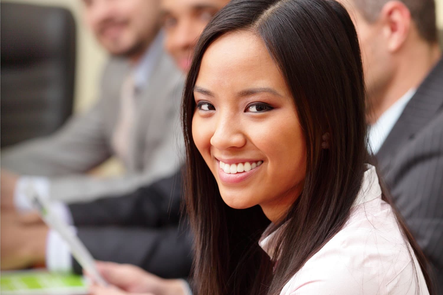 woman in a business meeting