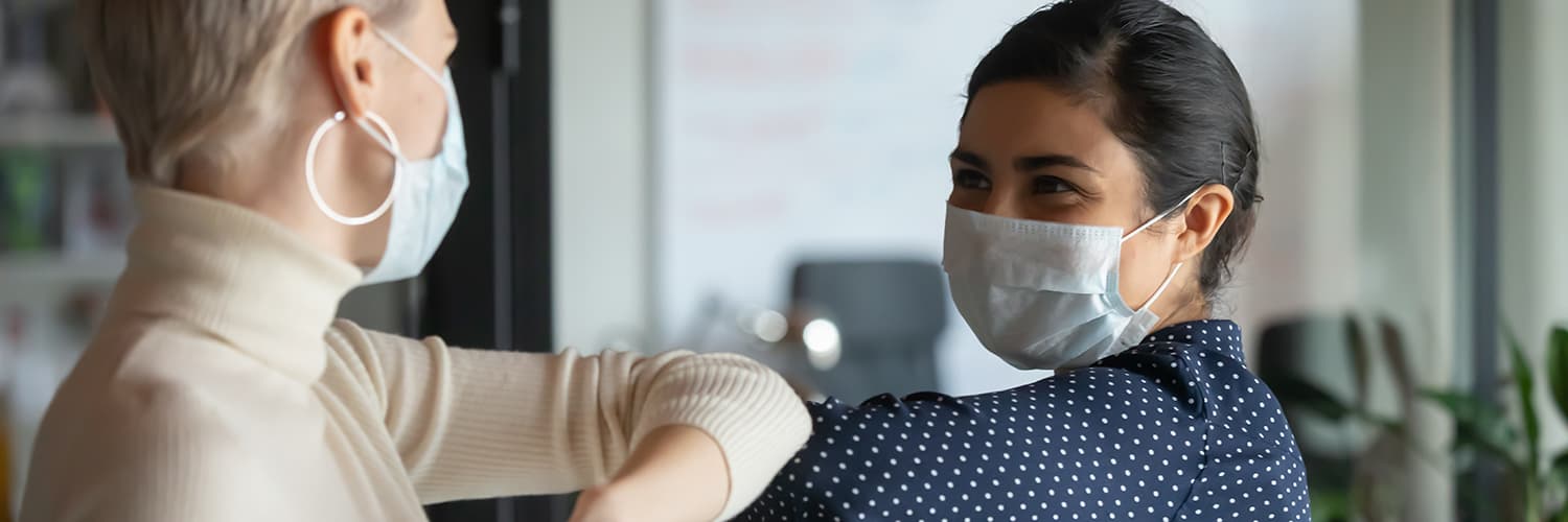 masked workers during covid-19