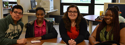 Group of students at table