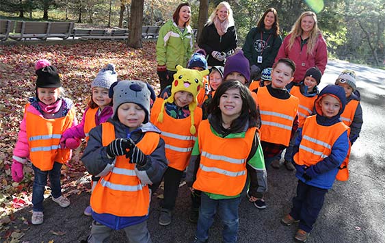 Education Students teaching Wildlife Sanctuary Oaks 4-K Program