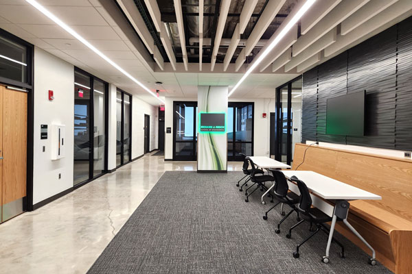 Lobby view of engineering TEAM lab
