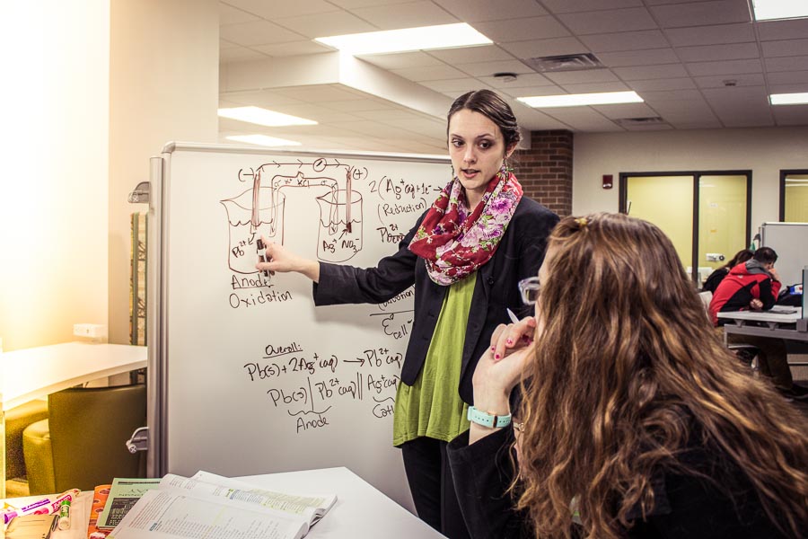 TLC tutoring on a whiteboard