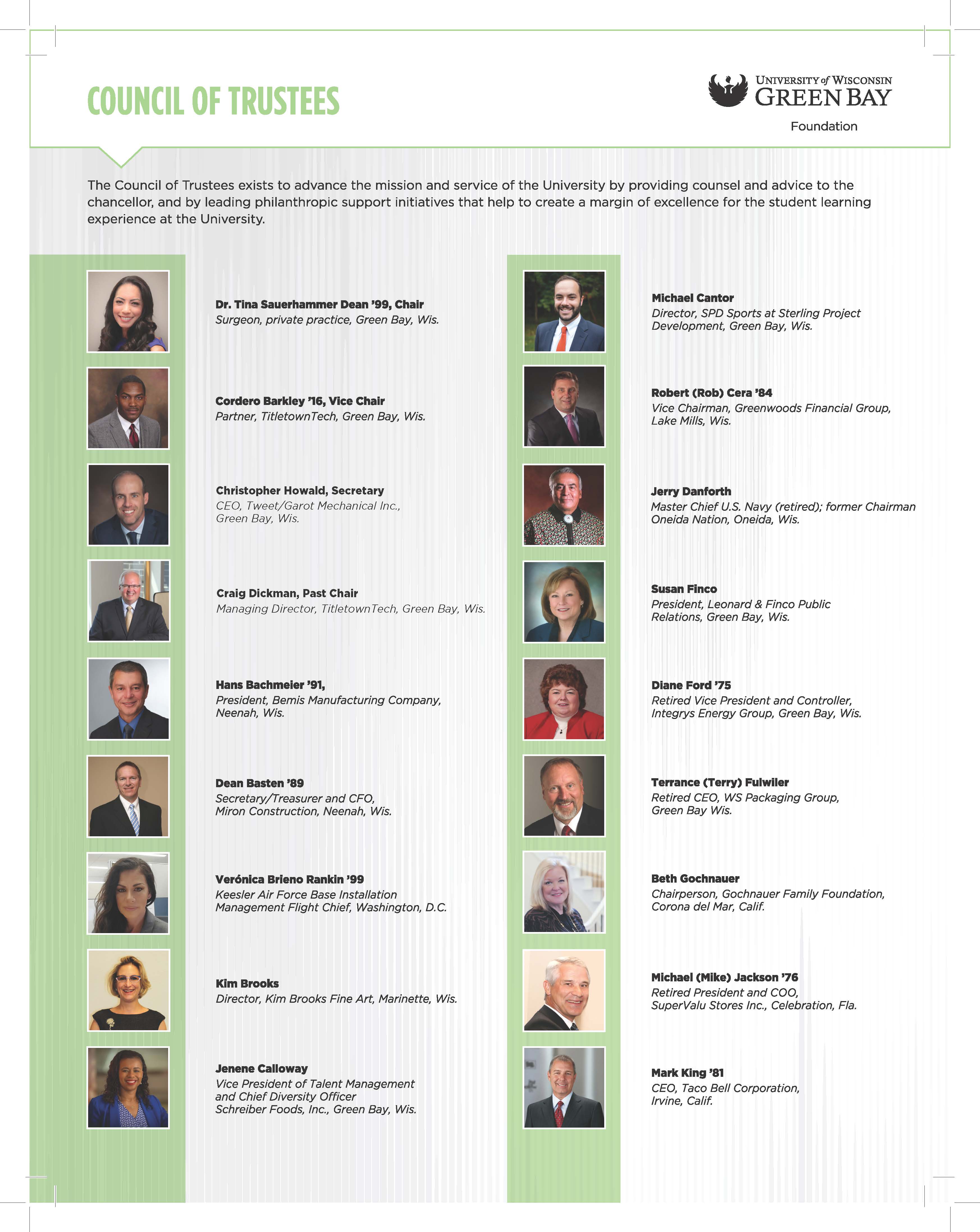Information on the Council of Trustees