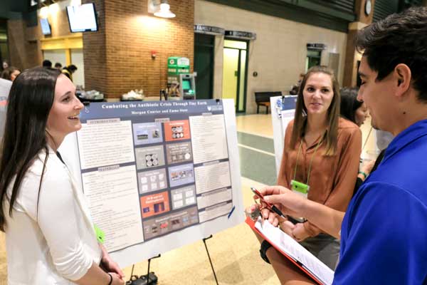 Students present projects at Tiny Earth Symposium