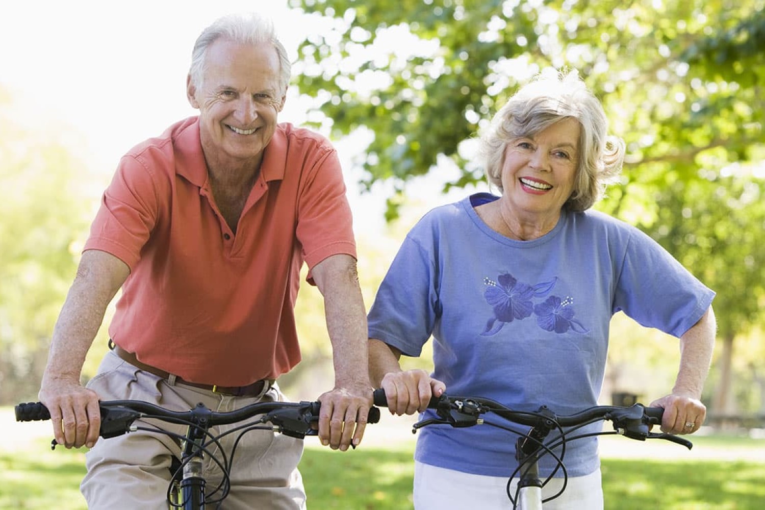image of seniors on bicycles