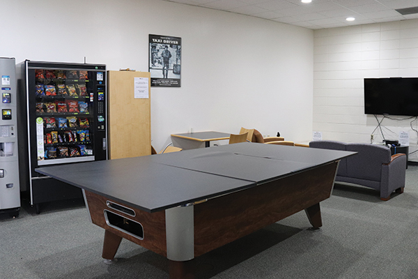Manitowoc indoor lounge and billiards table