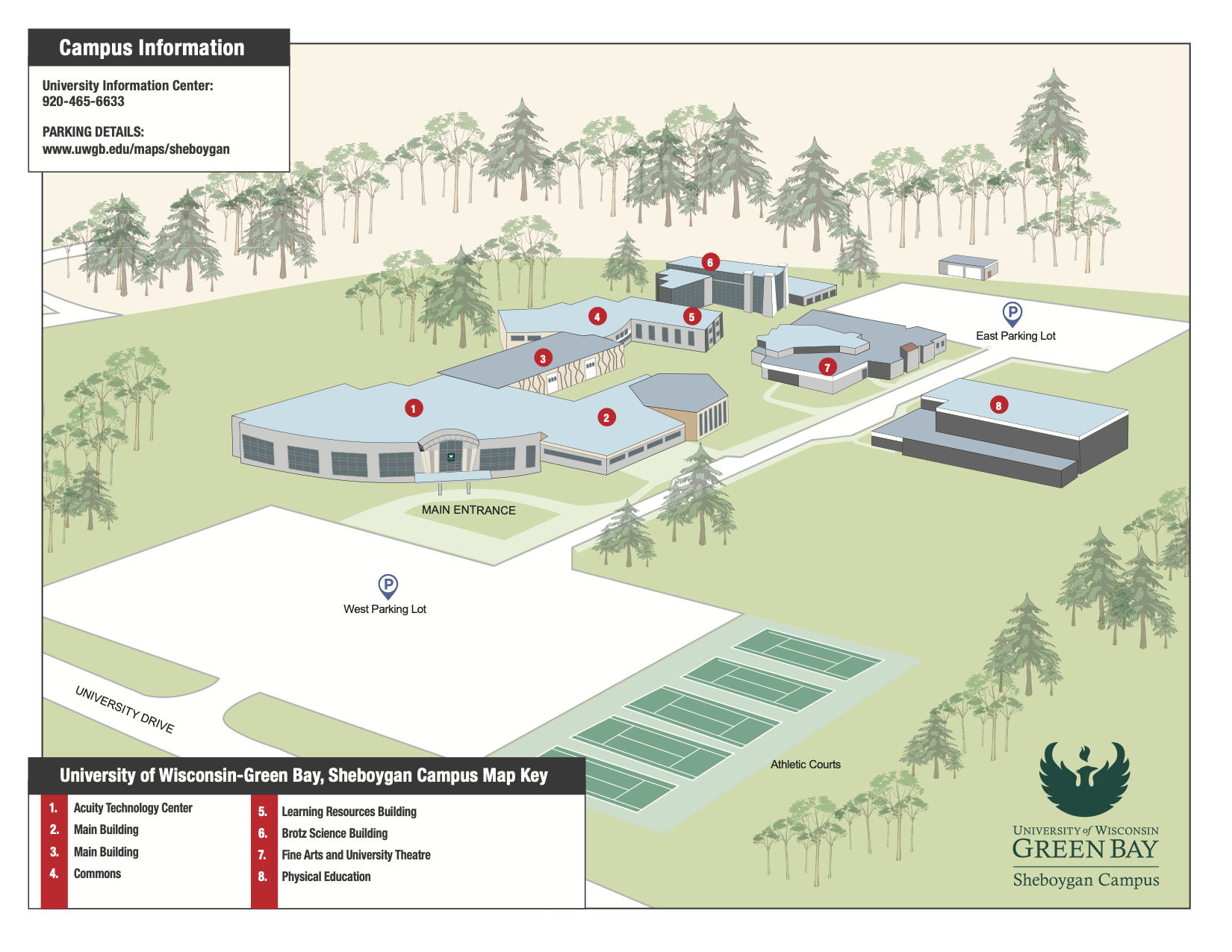 Sheboygan Campus Maps UWGreen Bay