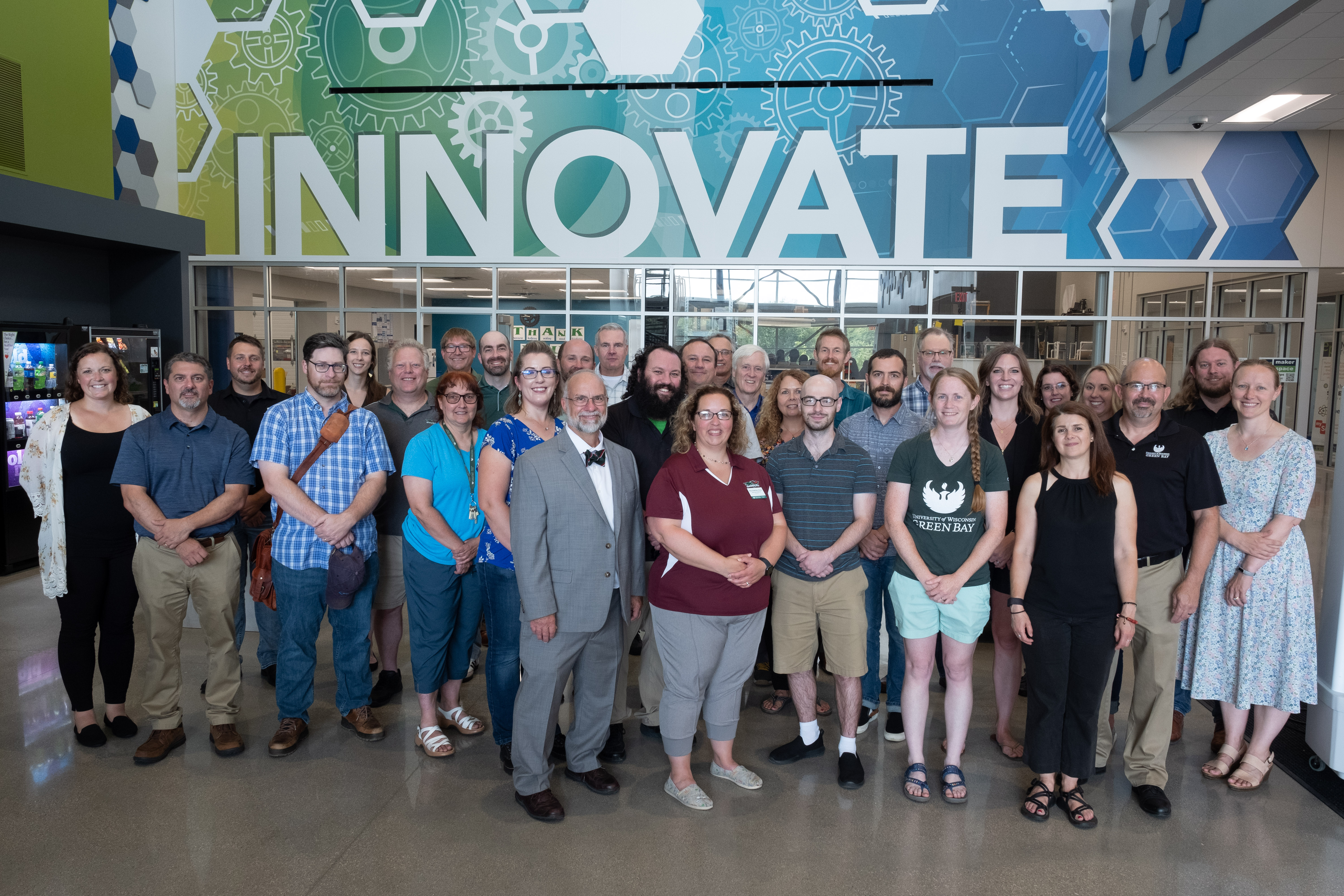 Science, Engineering, and Technology faculty and staff group photo