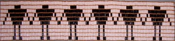 Six Nations Wampum belt replica created by Forrest Brooks