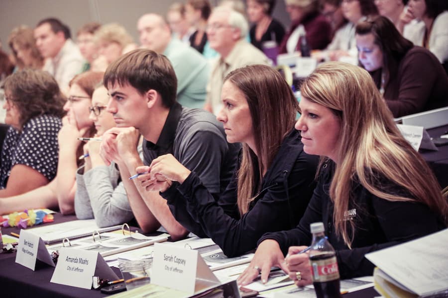 Students participate in political event
