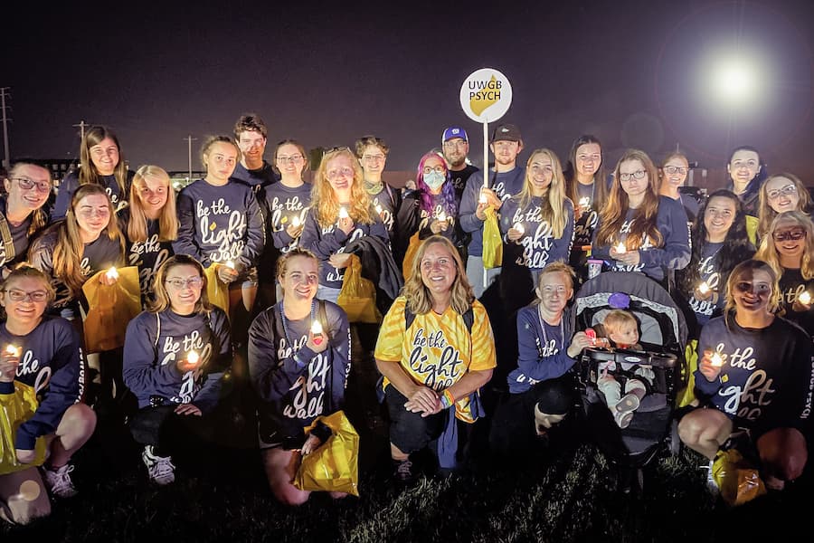 Students gather for Be The Light Walk