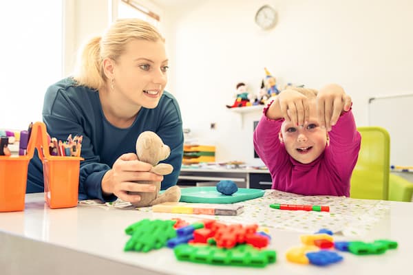 child counseling session with therapist