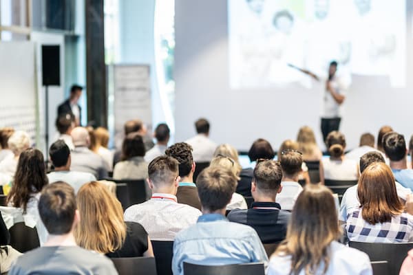 Group of people at a conference