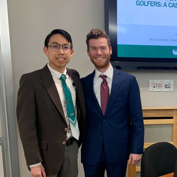 Beaux Myers with Professor Alan Chu