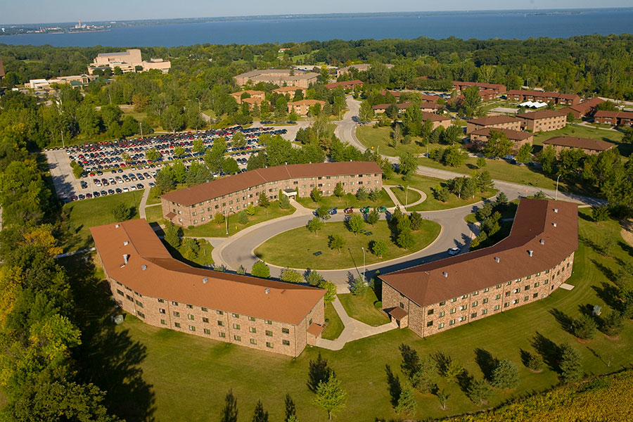 Aerial photo of housing