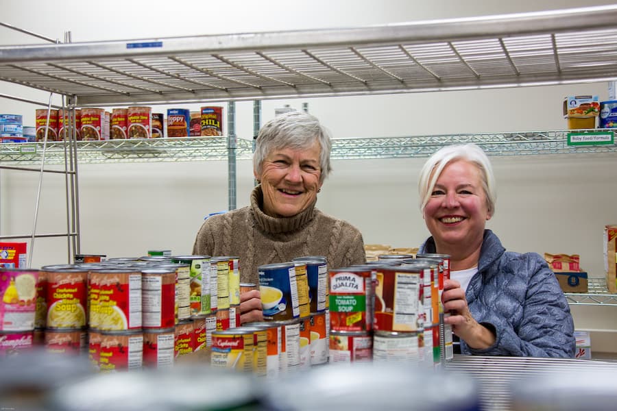 Community volunteers in the CK One pantry