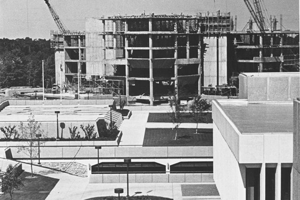 Building the library in 1970