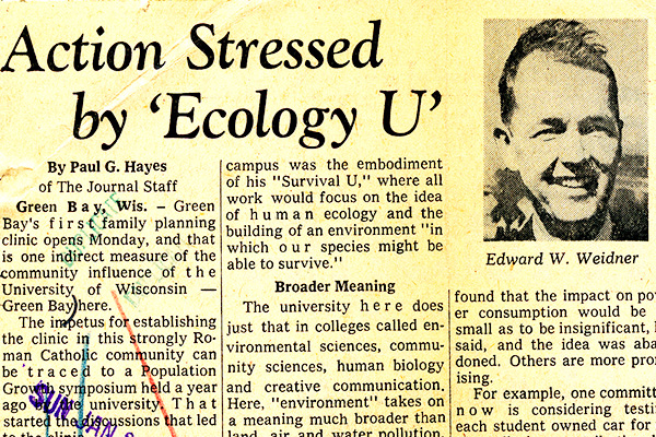 Action Stressed by "Ecology U" article image