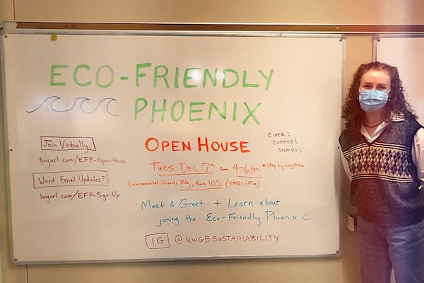 Molly Frizzell Sustainability Engagement intern promoting Eco-Friendly Phoenix