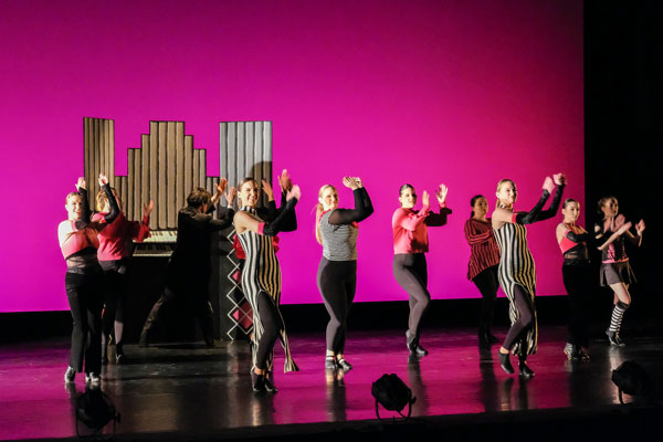 Dance students performing Dance Works: A Concert Of Dance