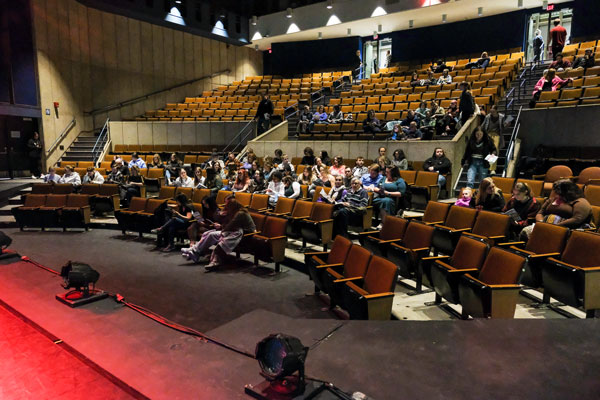 View from stage of the University Theatre