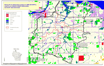 Watershed map