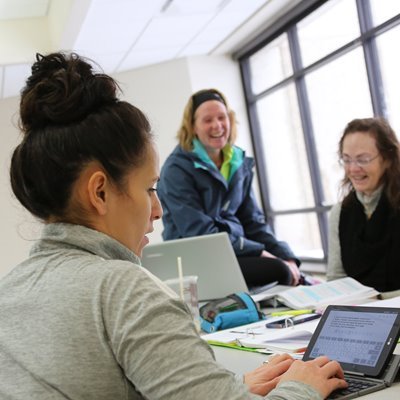 group of student working together
