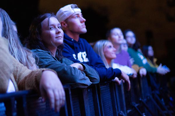 Students attending a Shaed concert in Phoenix Park