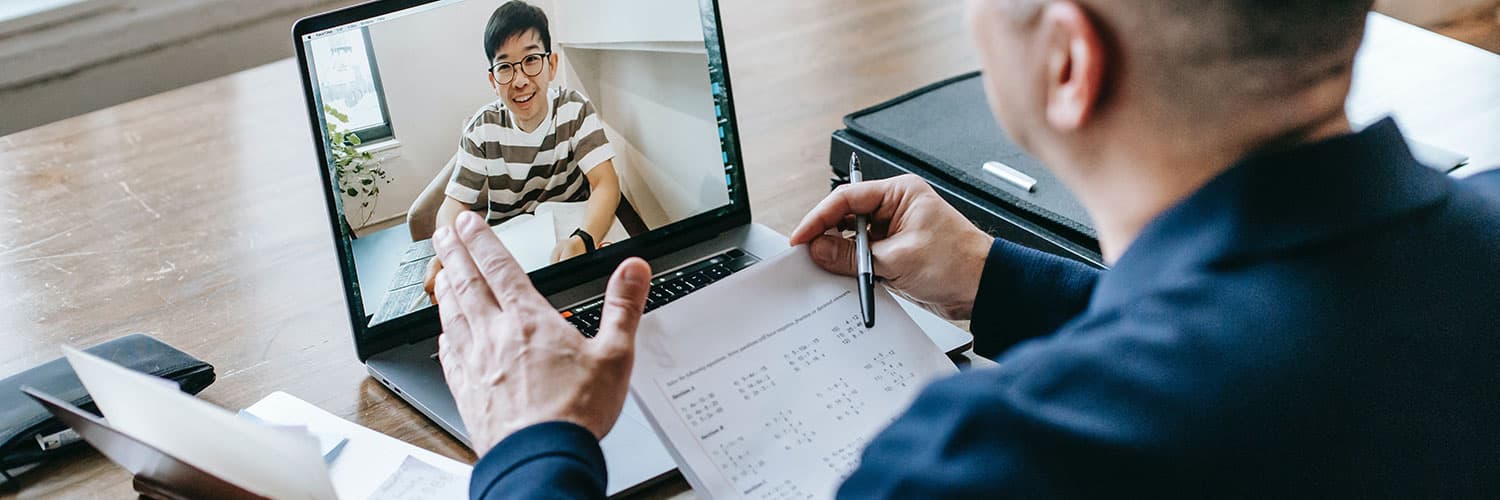 Image of a virtual meeting