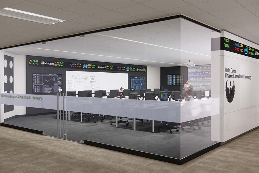 Willie Davis Financial Investment Lab Rendering