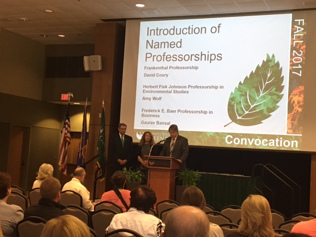 UWGB Fall 2017 Convocation