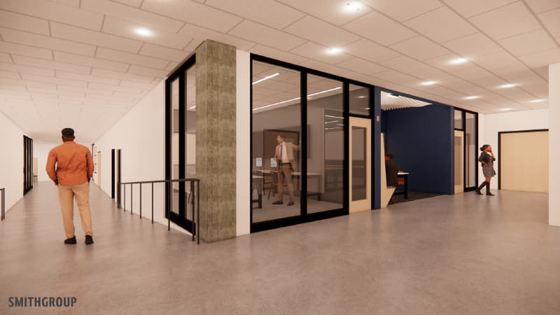 electronics lab rendering