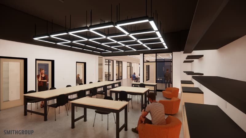 electronics lab rendering