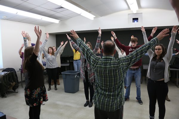 English class acting out Taming of the Shrew