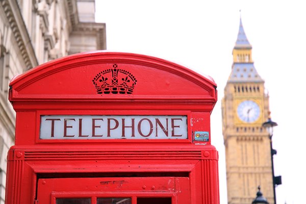 Wales UK telephone booth