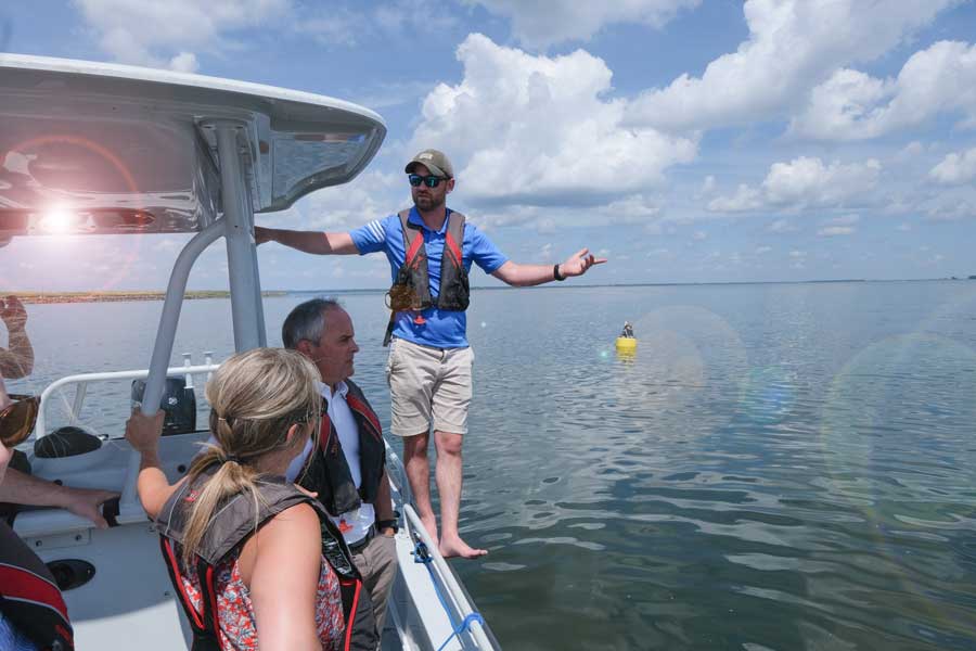 Professor Christopher Houghton leads educational excursion into the Bay of Green Bay