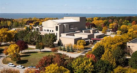 Drone shot of the UWGB Campus