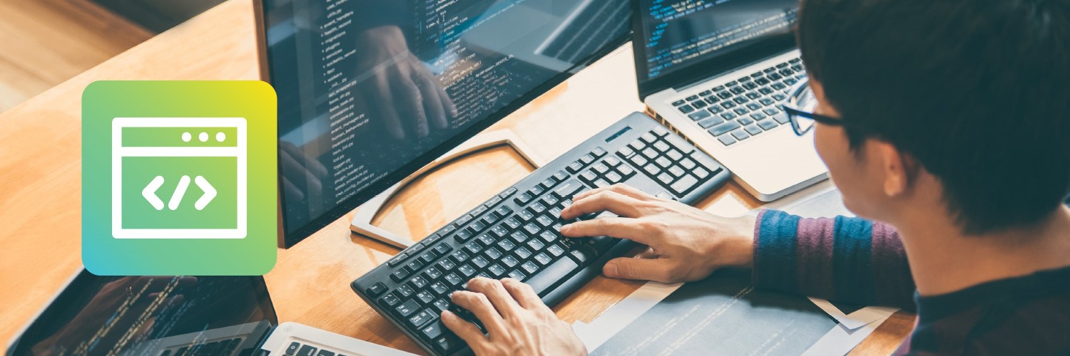 Image of young student on a computer