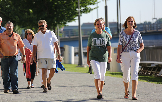 People walking