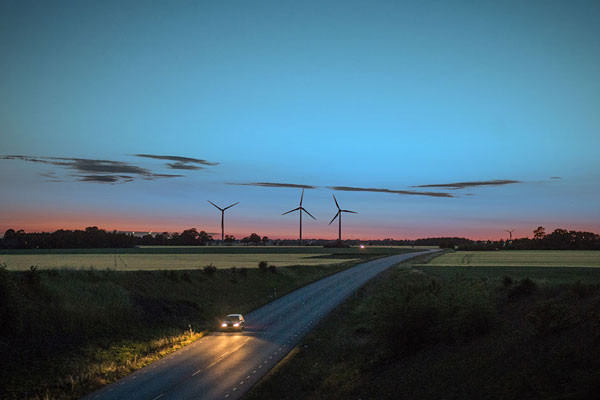 Wind Turbines along highway