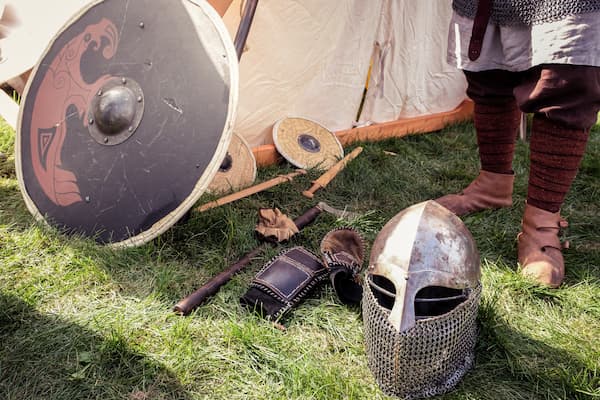 Ancient viking armor replicas